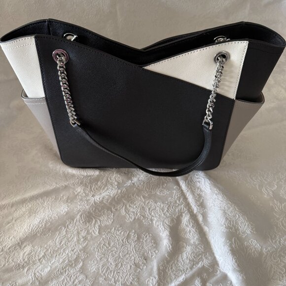 Michael Kors Jet Set Travel Shoulder Chain Strap Tote w/Matching Wallet - Picture 2 of 8